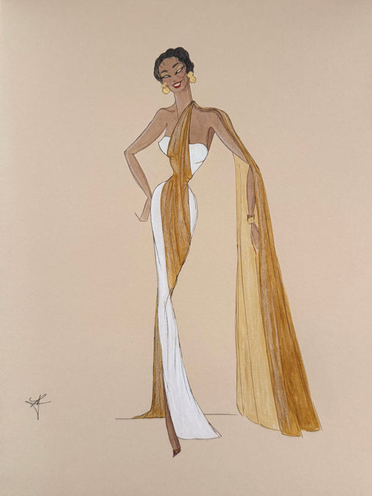 Golden Hollywood Goddess